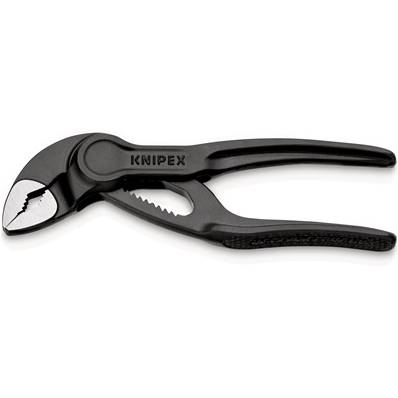 An image of Knipex Cobra Xs Pipe Wrench and Water Pump Pliers Grey Atramentized 100mm 87 00 ...