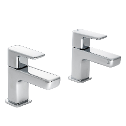 Francis Pegler Caja Basin Tap Pair Chrome 922001