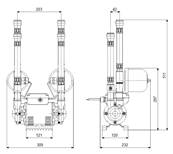 Grundfos Amazon STN-1.5 Bar Universal Head Twin Impeller Shower Pump 96787503