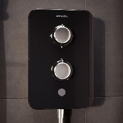 Aqualisa E2 Electric Shower with 3 Mode Handset 8.5kW in Black E2B85