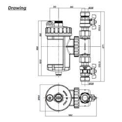 Inta IntaKlean HP Magnetic Heat Pump Filter 28mm IKHPMF28