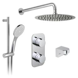 Vado Tablet Altitude 2 Outlet Thermostatic Shower Set with Atmosphere Slide Rail TAB-1720/ALT-AS-CP
