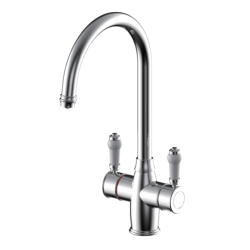 Reginox Vechi II Chrome Traditional 3 in 1 Boiling Water Kitchen Tap and Tank VECHI II