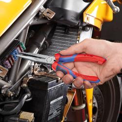 Knipex Snipe Nose Side Cutting Pliers with Comfort Handles Black Atramentized 200mm 26 12 200