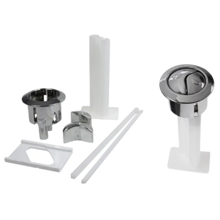 Thomas Dudley Niagara Dual Flush Toilet Push Button Chrome Finish 314318