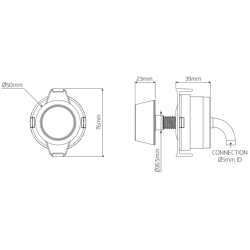 Thomas Dudley 50mm Push button Cone Single Flush for Pinto Valve 316269
