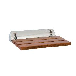 Bathex Slatted Wood Shower Seat - Teak 49905
