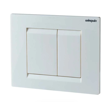 Wirquin Essential Dual Flush Plate White 55720347