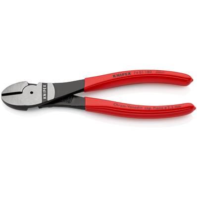 An image of Knipex High Leverage Diagonal Cutter Black Atramentized 180mm 74 01 180
