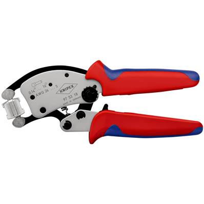 An image of Knipex Twistor16 Self-adjusting Crimping Pliers for Wire Ferrules Chrome-plated ...