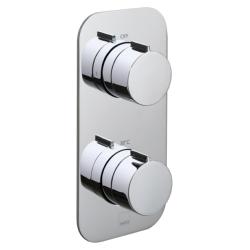 Vado Tablet 2 Outlet Thermostatic Valve All-Flow TAB-148/2-ALT-C/P