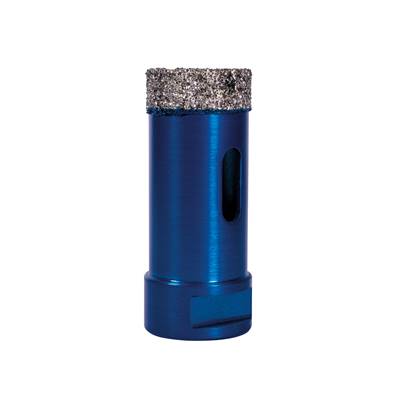 Vacuum Brazed Diamond Tile Drill Bit 25mm - Slotted Barrel (M14 Fit) XCEL Grade TDXCEL25