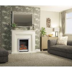 Be Modern 48” Westcroft Electric Fireplace in Soft White Finish 005274