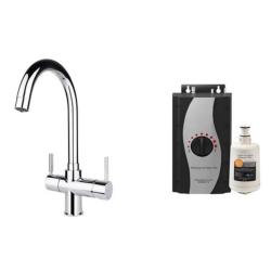 InSinkErator Roma 3N1 J Shape Instant Hot Water Tap Chrome with Tank and Filter 45153 +44983