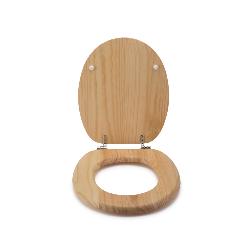 Croydex Davos Flexi-Fix™ Toilet Seat - Blonded Pine Effect WL602272H