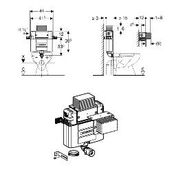 Geberit Alpha 82cmH Concealed Cistern 109.002.00.1