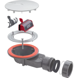 Wirquin Slim + Membrane with Removable Hair Filter for Shower Waste 30723382