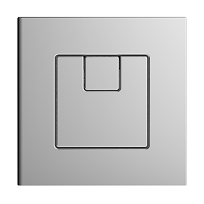 An image of Thomas Dudley Piazza Square Dualflush Pushbutton 327734