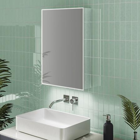 An image of HIB Exos 50 LED Illuminated Mirror Cabinet 53500