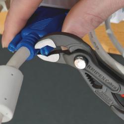 Knipex Cobra High-Tech Water Pump Pliers Plastic Coated Grey Atramentized 125mm 87 01 125