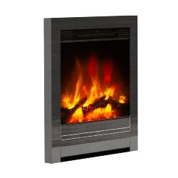 Bemodern Beam 16" Black Nickel Inset Electric Fire 049735