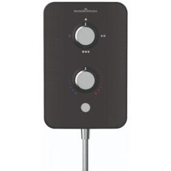 Gainsborough Slim Duo Electric Shower Piano Black 9.5kw GSDPB95