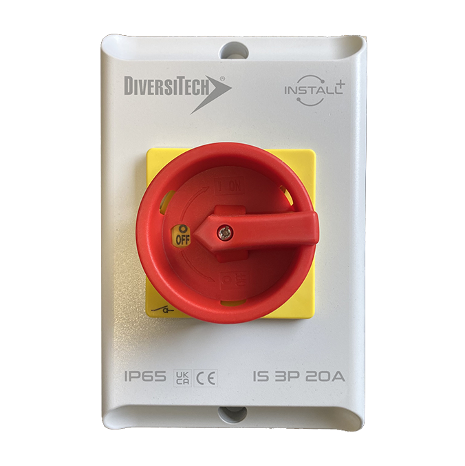 An image of Diversitech Rotary Isolator 32a 3 Pole Is-3p-32a