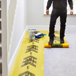 Everbuild Roll and Stroll Premium Carpet Protector Yellow 600mm x 25m