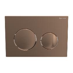 Viva Skylo Ultra16 Brushed Copper Dual Flush Plate ULTRA16