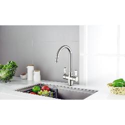 Reginox Vechi II Chrome Traditional 3 in 1 Boiling Water Kitchen Tap and Tank VECHI II