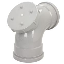 Davant 92Ø DS Access Bend 110mm Light Grey Pfit SPLG0005